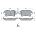 BOSCH 0986494833 Juego de pastillas de freno