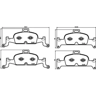 BREMBO P85164 Juego de pastillas de freno