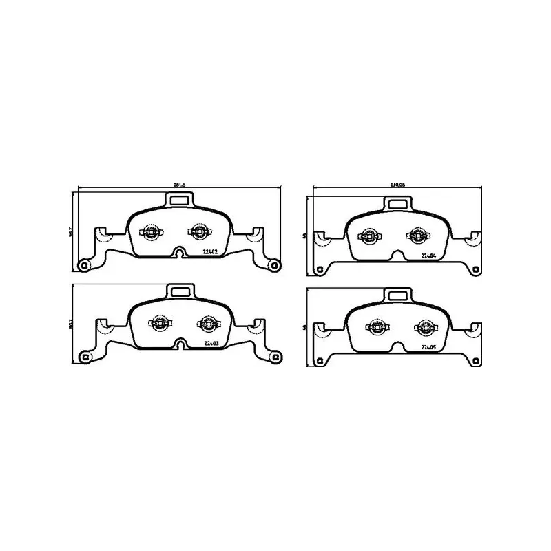 BREMBO P85164 Juego de pastillas de freno