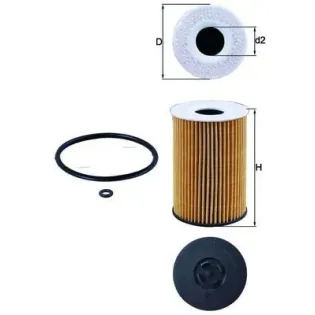 MAHLE OX787D Filtro de aceite