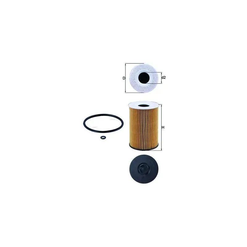 MAHLE OX787D Filtro de aceite