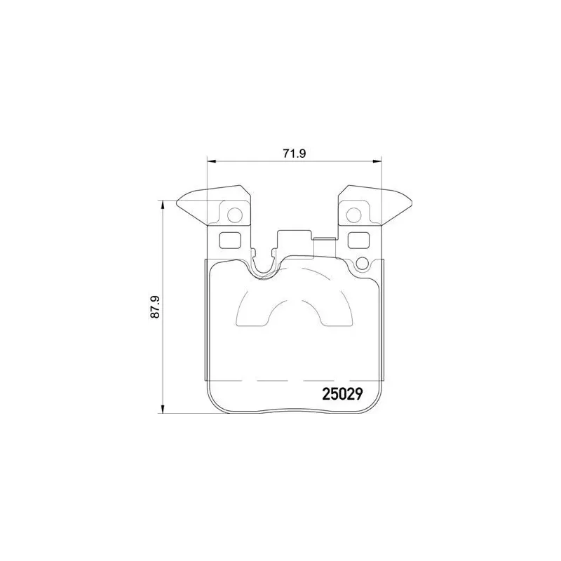 BREMBO P06087 Juego de pastillas de freno
