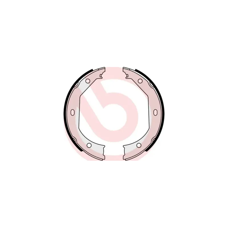 BREMBO S06509 Juego de zapatas de frenos, freno de estacionamiento