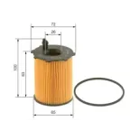 BOSCH 1457429238 Filtro de aceite