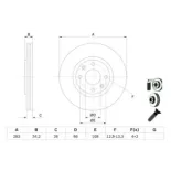 BOSCH 0986478979 Disco de freno (Unidad)