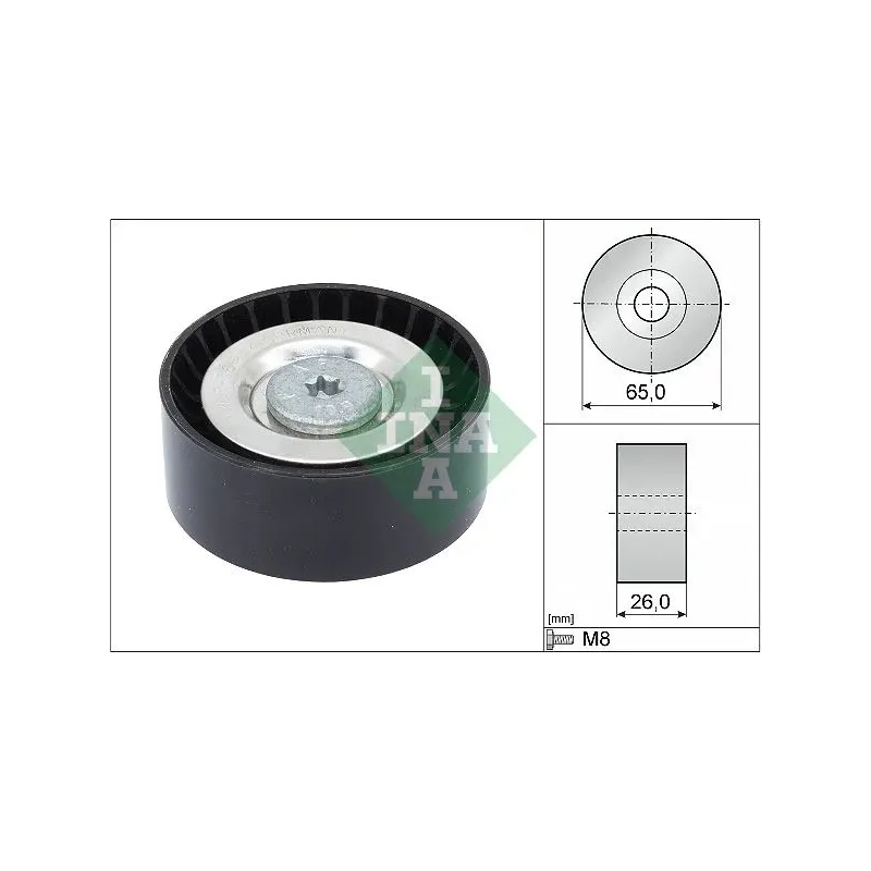 Schaeffler INA 532057110 Polea inversión/guía, correa poli V