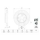 BOSCH 0986478624 Disco de freno (Unidad)