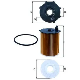 MAHLE OX171/2D Filtro de aceite