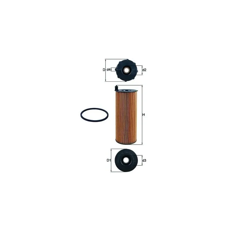 MAHLE OX196/1D Filtro de aceite