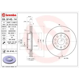 AP 24850E Disco de freno