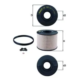 MAHLE KX192D Filtro combustible