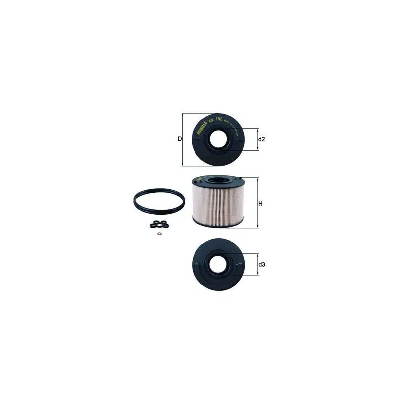 MAHLE KX192D Filtro combustible