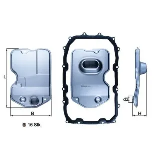 MAHLE HX160KIT Filtro hidráulico, transmisión automática