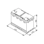 BOSCH 0092S5A080 Batería de arranque