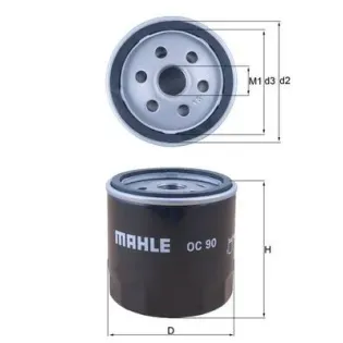 MAHLE OC90 Filtro de aceite