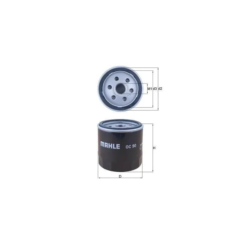 MAHLE OC90 Filtro de aceite