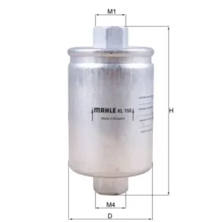 MAHLE KL158 Filtro combustible