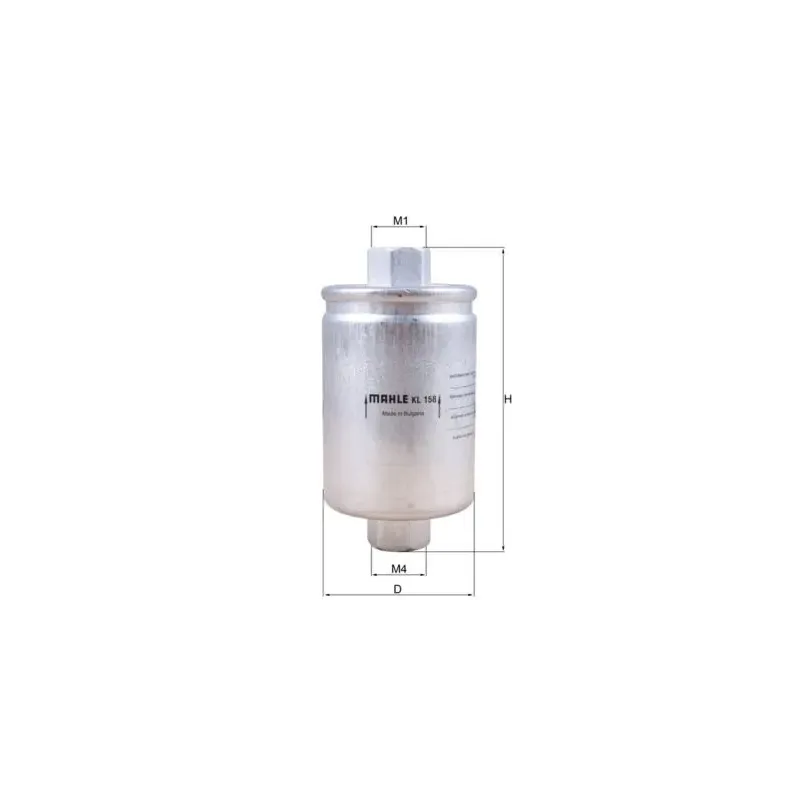 MAHLE KL158 Filtro combustible