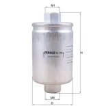 MAHLE KL158 Filtro combustible