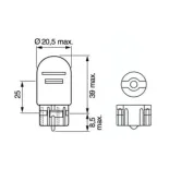 BOSCH 1987302252 Lámpara incandescente, luz trasera