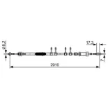 BOSCH 1987482447 Cable de accionamiento, freno de estacionamiento