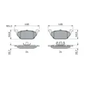 BOSCH 0986424364 Juego de pastillas de freno