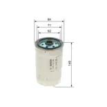 BOSCH 1457434106 Filtro combustible