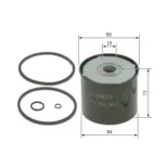 BOSCH 1457434201 Filtro combustible