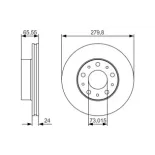 BOSCH 0986479S70 Disco de freno (Unidad)