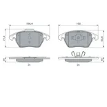 BOSCH 0986424825 Juego de pastillas de freno