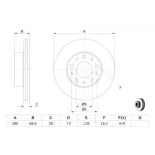 BOSCH 0986479313 Disco de freno (Unidad)
