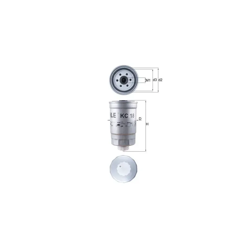 MAHLE KC18 Filtro combustible
