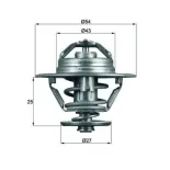 MAHLE TX9379D Termostato, refrigerante