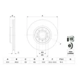 BOSCH 0986479058 Disco de freno (Unidad)