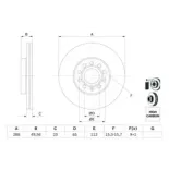BOSCH 0986479088 Disco de freno (Unidad)