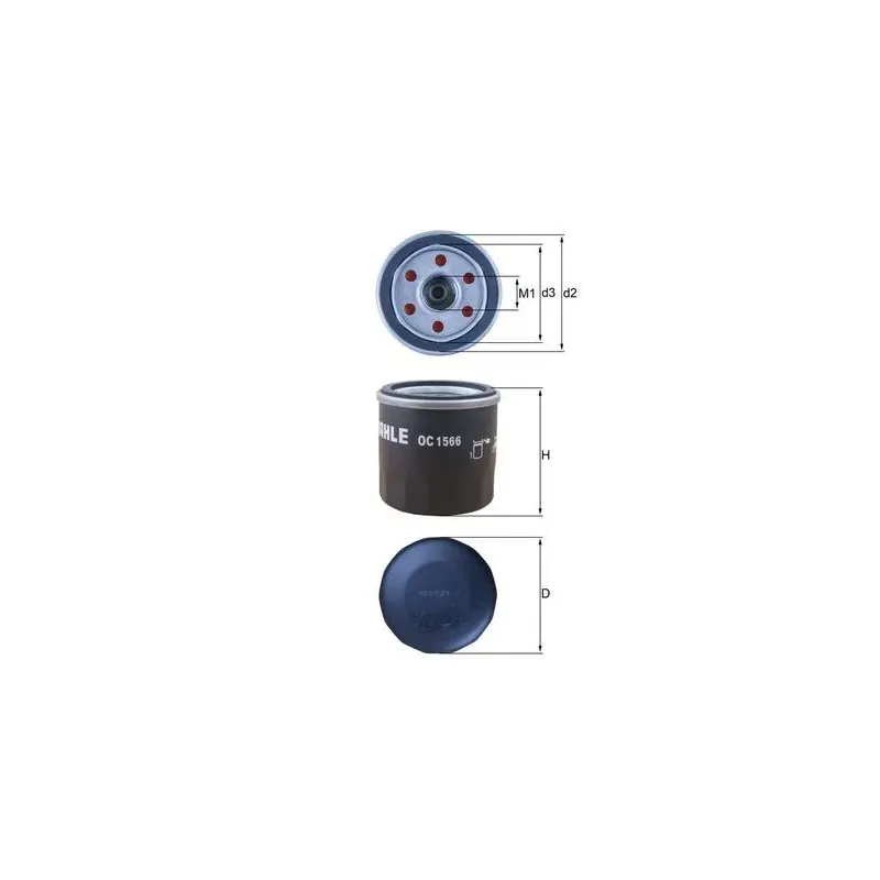 MAHLE OC1566 Filtro de aceite