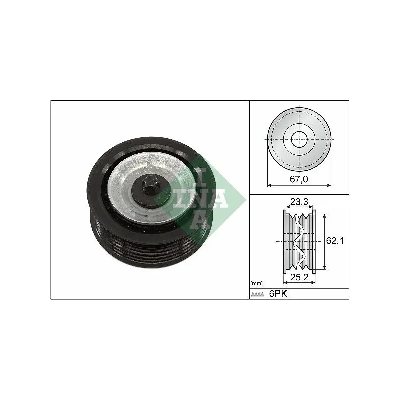 Schaeffler INA 532061910 Polea inversión/guía, correa poli V