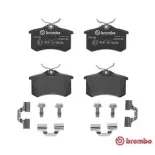 BREMBO P85020 Juego de pastillas de freno