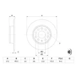 BOSCH 0986479677 Disco de freno (Unidad)