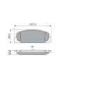 BOSCH 0986424817 Juego de pastillas de freno