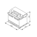 BOSCH 0092S4E070 Batería de arranque