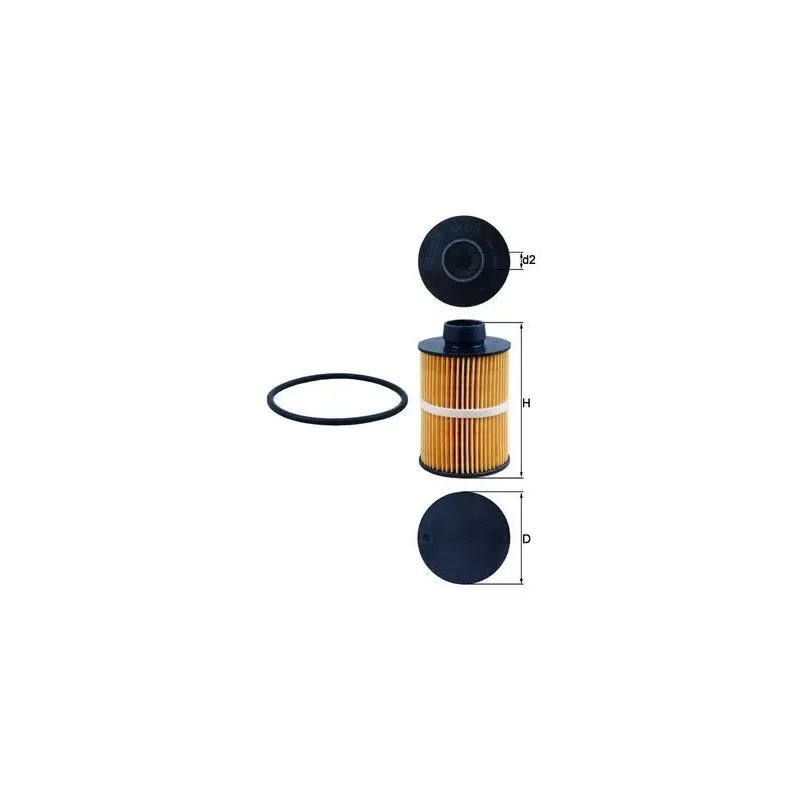 MAHLE KX208D Filtro combustible