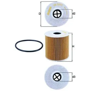 MAHLE OX339/2D Filtro de aceite