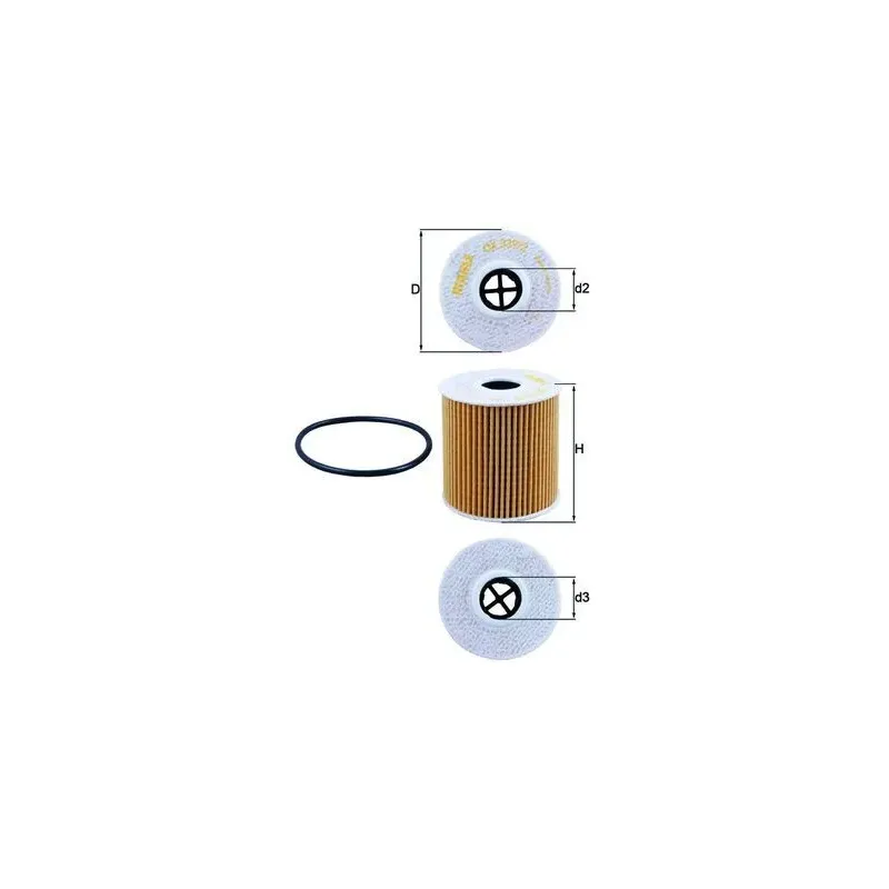 MAHLE OX339/2D Filtro de aceite