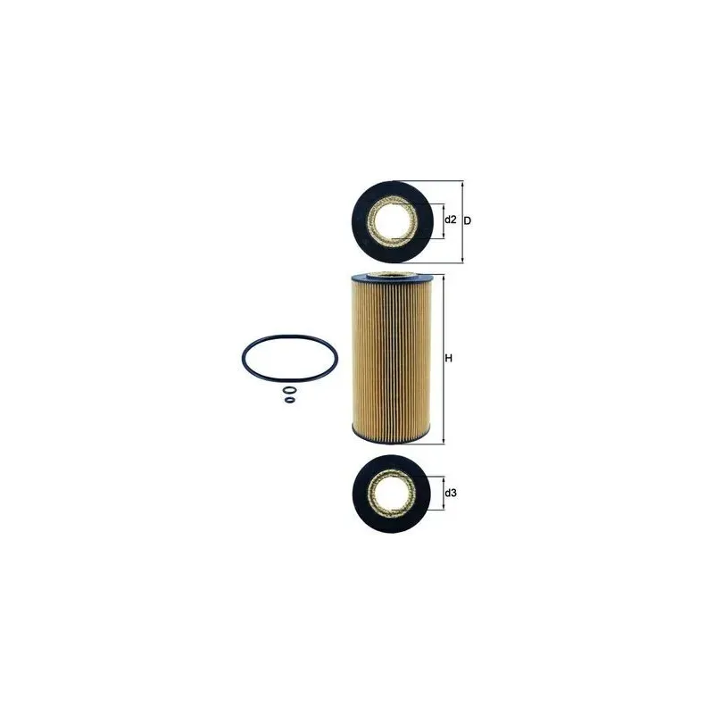 MAHLE OX123/1D Filtro de aceite