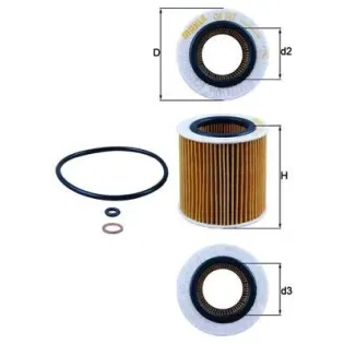 MAHLE OX387D Filtro de aceite