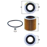 MAHLE OX387D Filtro de aceite
