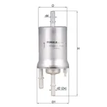 MAHLE KL572 Filtro combustible