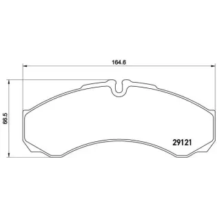 BREMBO PA6017 Juego de pastillas de freno