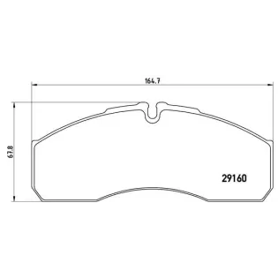 BREMBO PA6022 Juego de pastillas de freno